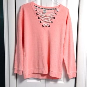 PINK Victoria Secret Long Sleeve Shirt Size Medium